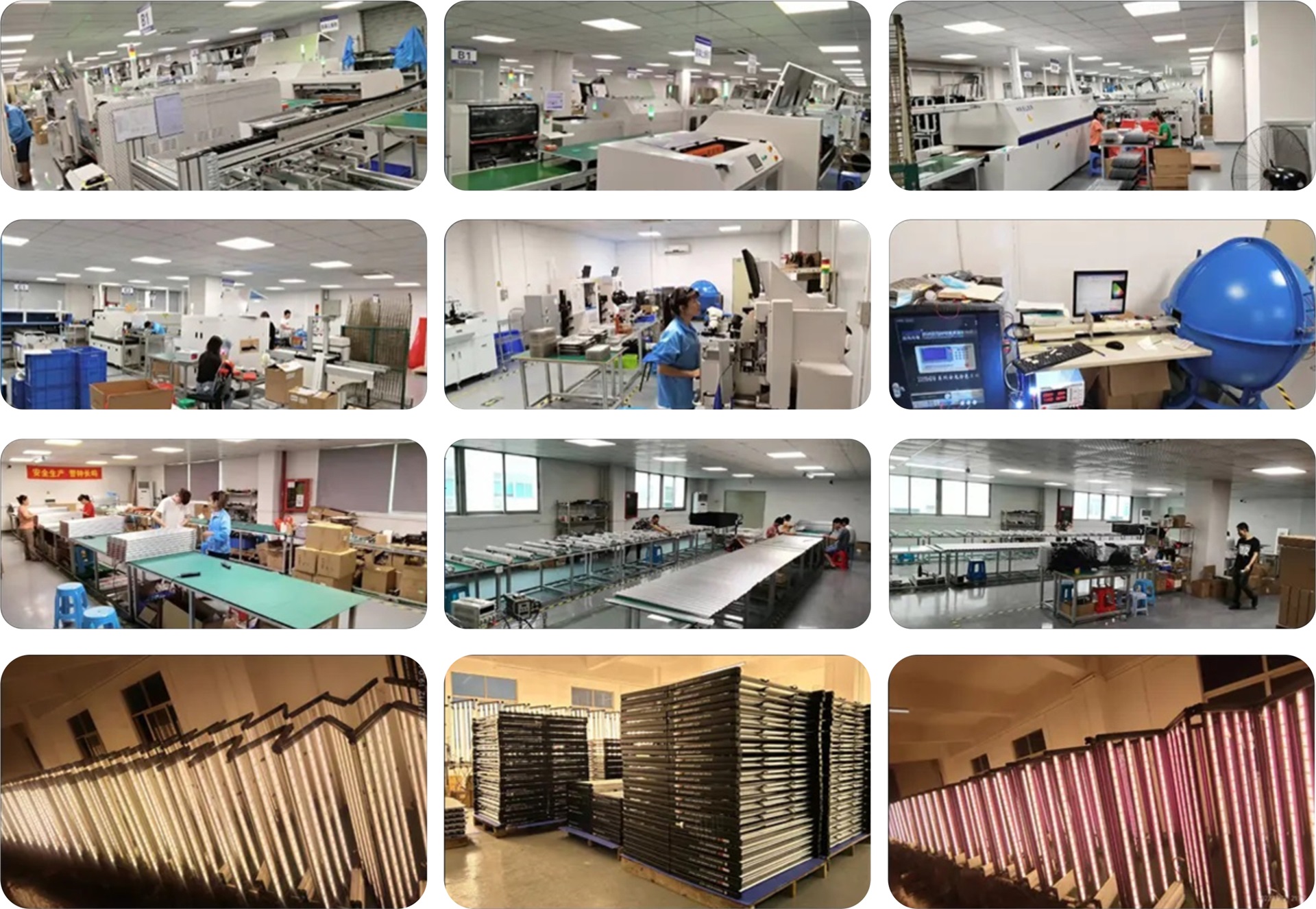 Agrilumia LED grow light factory and manufacturing capability